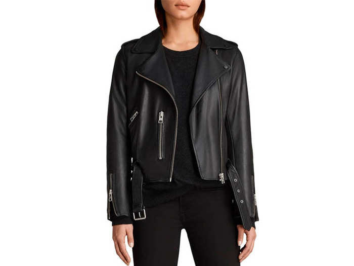 A genuine leather jacket