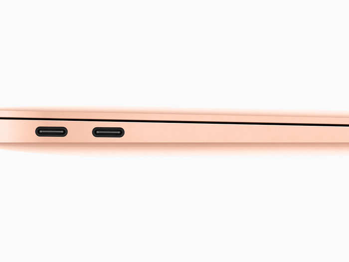 6. The new MacBook Air features USB-C, the next-generation standard for charging and data transfer.