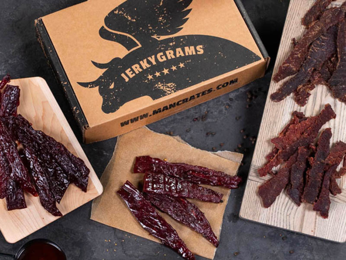 A package of alcohol-infused beef jerky