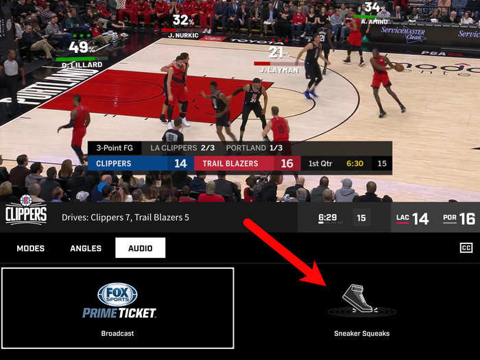 But if you really want to feel like you are in the arena, switch the audio over to Sneaker Squeaks.