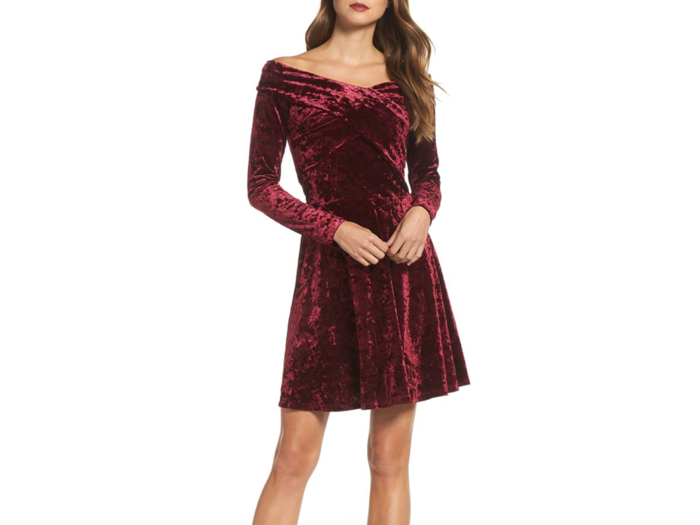 A party-ready velvet dress