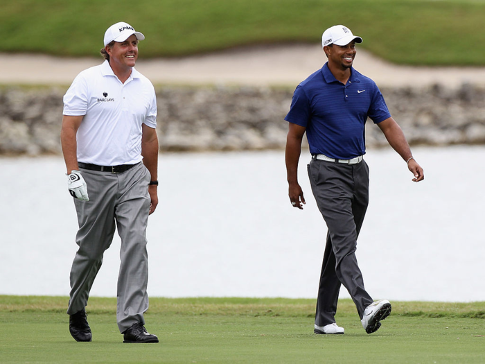 "For most of our careers we were one and two in the world and we were on opposite sides of the draw with exact tee times on the opposite side," Woods said. "Now we