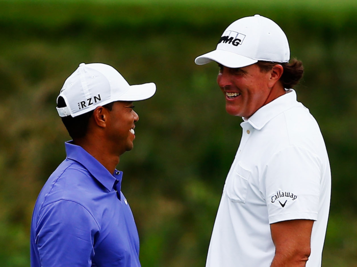 "[Mickelson and I] have both done this throughout our careers," Woods said a month later before the 2018 Players Championship. "We