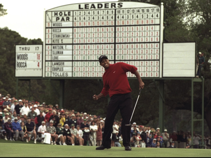 The following year, Woods won the Masters to become the youngest golfer to ever win a major championship. Mickelson, who is six years older, still had not achieved that feat.