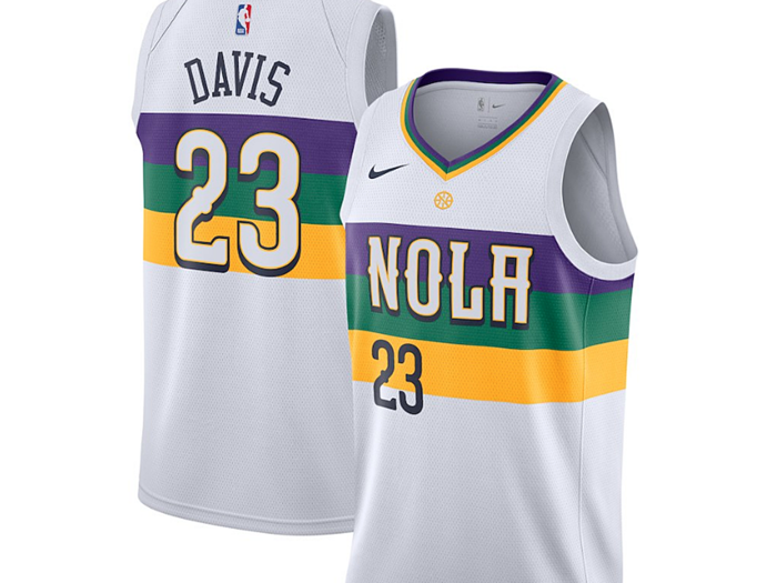 The New Orleans Pelicans went the obvious route and went for a Mardi Gras theme. They