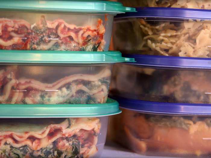 You stash warm leftovers in the fridge.