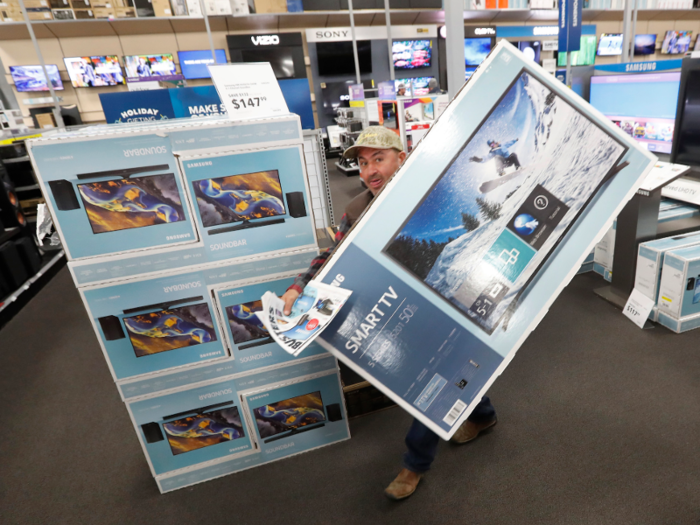 TVs, sometimes on sale for under $800, are some of the most popular items to buy through Black Friday deals.