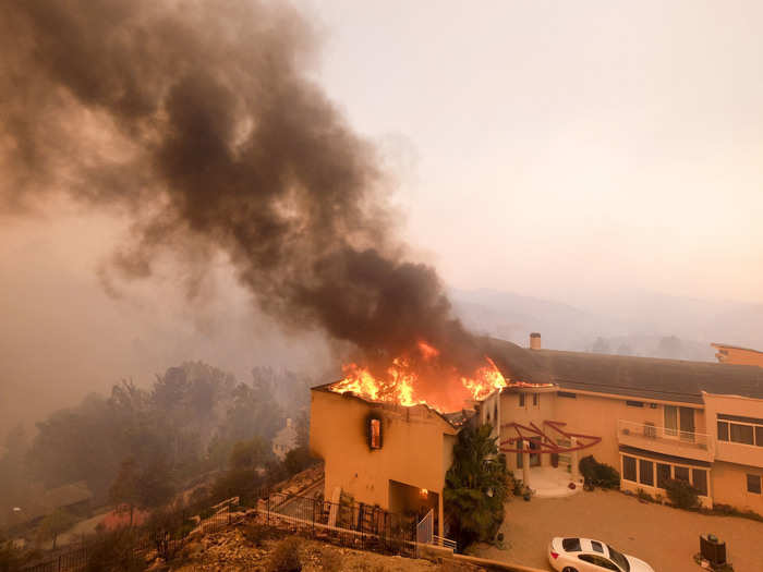 Nearby, in the Santa Monica Mountains Recreation Area, the National Park Service said that "Western Town," a movie set used in the popular show Westworld, had burned to the ground.