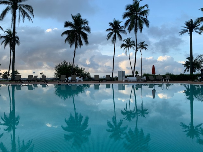 Constable usually likes to take a morning run to explore a new city, but he was recovering from a minor injury while in Abidjan, so he opted for an hour-long swim in the pool instead. Constable says his choice of hotel when traveling is usually determined by the quality of its exercise facilities.