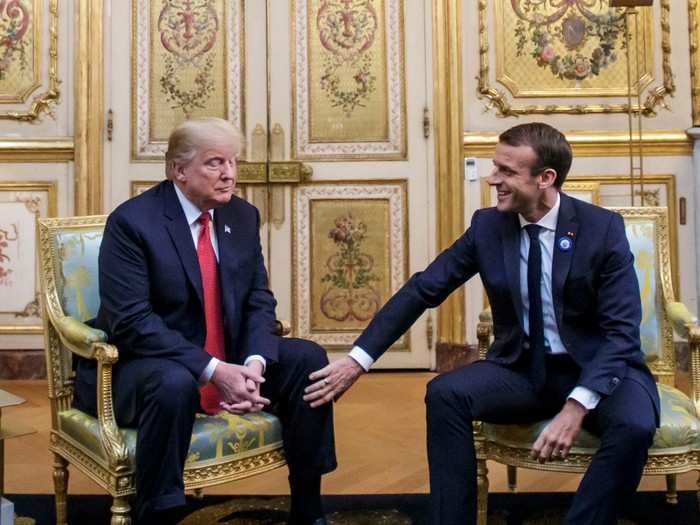 Trump was cordial but did not reciprocate Macron