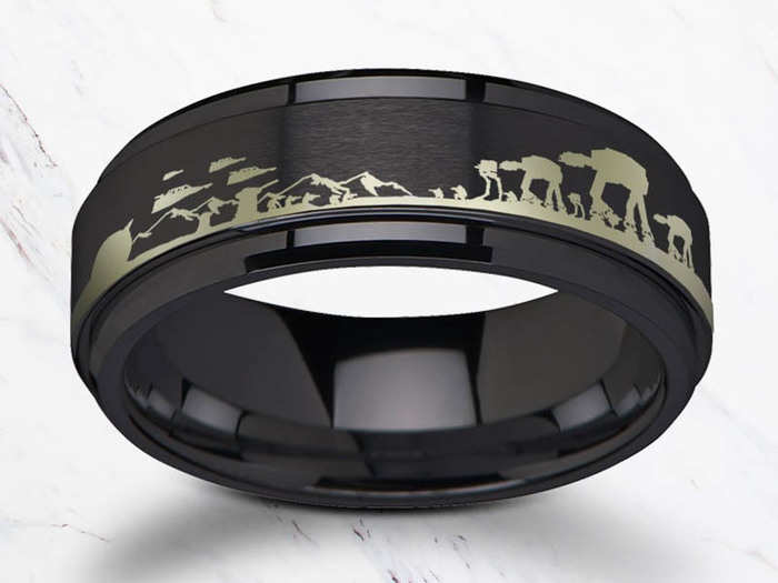 A personalized polished ring