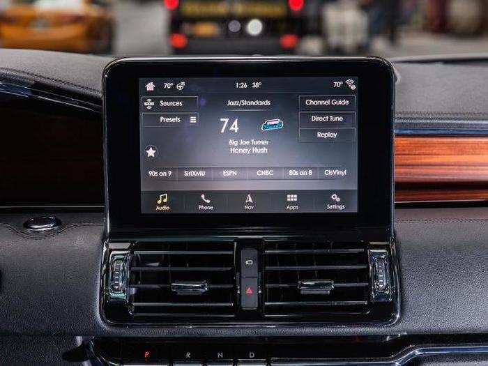As usual, we spent a good deal of time with the lovely audio system, which features SiriusXM satellite radio as well as the usual USB/AUX ports and Bluetooth connectivity for devices.