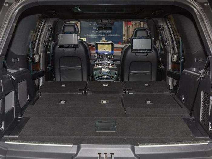 Drop both rows of seats and you effectively have an enclosed pickup truck.