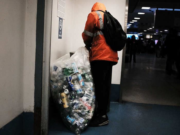 Some in cities find small supplemental incomes collecting cans out of recycling bins and turning them into profit. Though this could offer some relief, the collecting takes time and confronting competition.