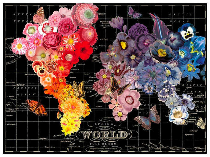 A beautiful world map puzzle