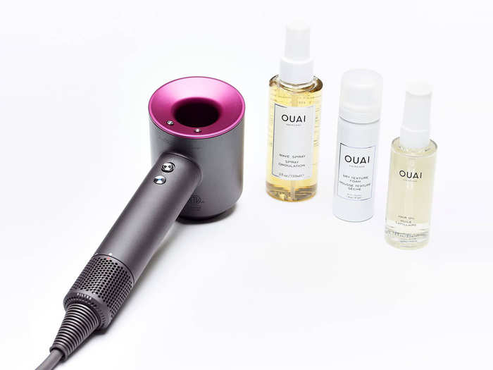 A gift bundle of the best hair dryer ever invented and popular hair products from a celebrity hair stylist