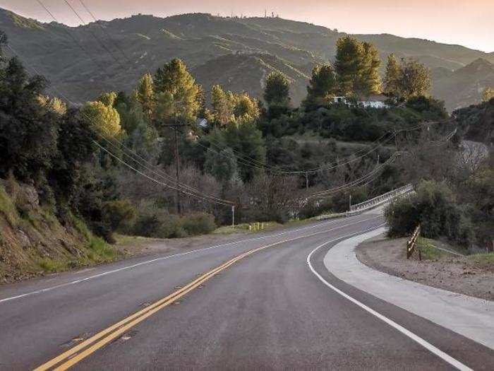 Mulholland Highway, a popular route that connects to many regional parks, looked peaceful and pristine before the blaze.