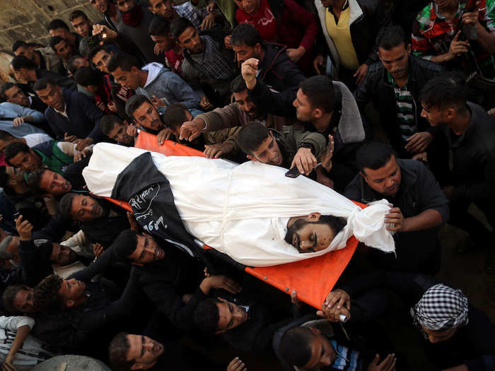 The Palestinian Ministry of Health said seven Palestinians were killed in the strikes.