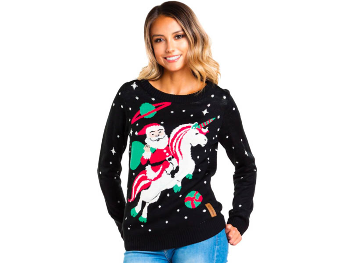 A quirky holiday sweater