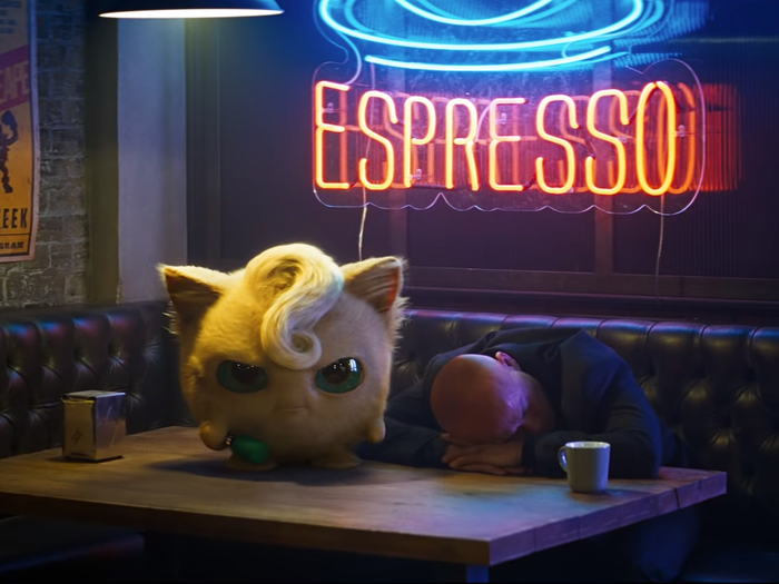 We get our first glimpse at this adorably angry Jigglypuff, apparently in residence at a cafe.