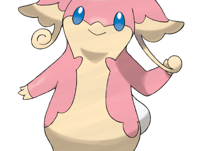Audino, the hearing Pokémon, can be seen standing on the right side of the market.