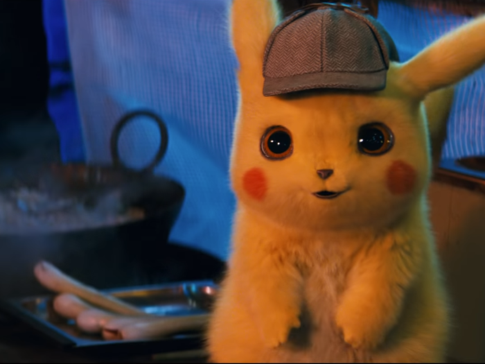 The trailer also shows Detective Pikachu