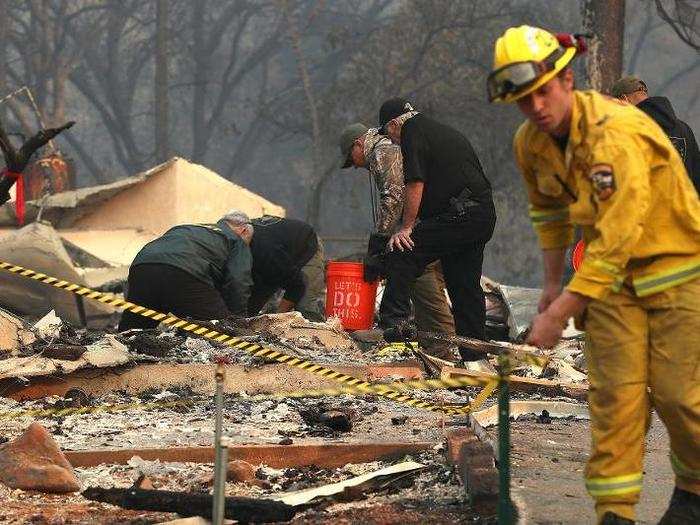 Other times, only bone fragments are left among the charred remains of a home.