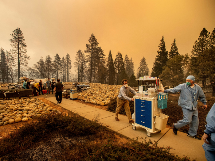 Instead of getting far away from Paradise, however, Pierce drove to help patients at the local hospital, where he manages the intensive care unit. “It’s completely traumatic,” Pierce said about being trapped in his truck. “When I close my eyes at night, I see fire.”