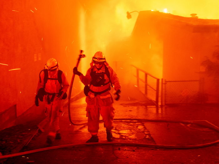 The blaze was so hot it melted metal. Allyn Pierce, a registered nurse, told The New York Times that he was in his truck sitting in traffic as a wall of fire approached. The registered nurse recorded a goodbye message to his family members, but a bulldozer cleared the way for him to escape just in time.