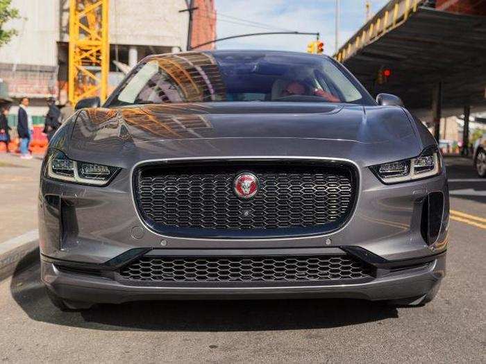 Unlike most EVs, the I-PACE retains a traditional front grille. However, it