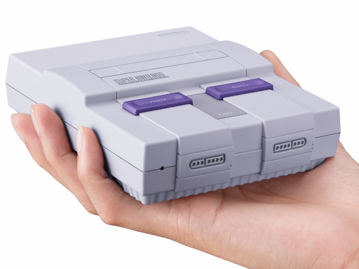 2. The Super NES Classic Edition — a miniaturized version of the original Super Nintendo Entertainment System (SNES).