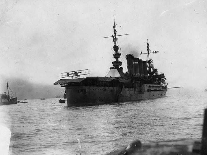 The following year, on January 18, 1911, Eugene B. Ely landed on the USS Pennsylvania, completing the first successful landing on a stationary warship.