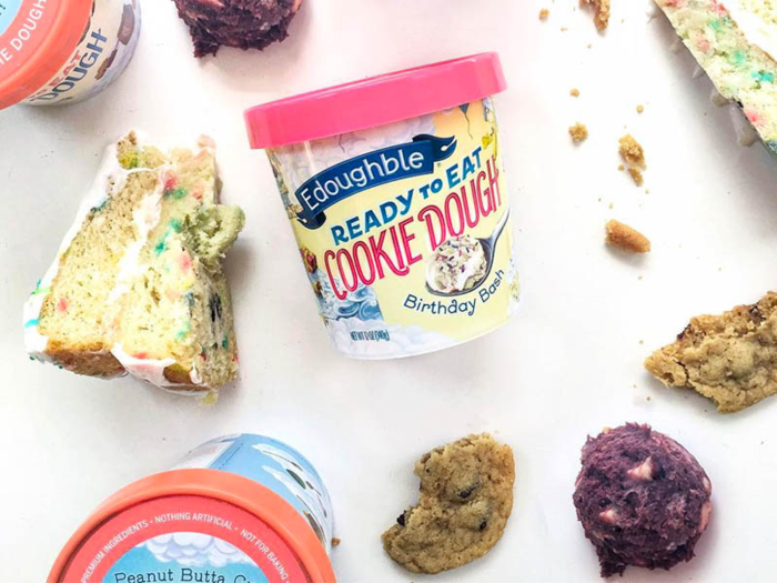 Edible raw cookie dough