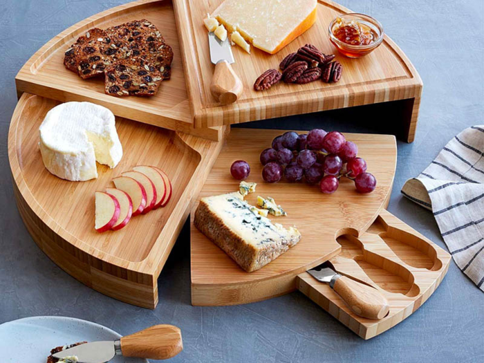 A compact cheese board