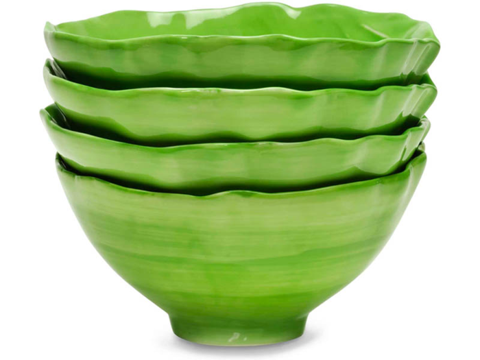 Bowls that look like lettuce leaves