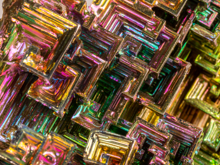 Bismuth is an element with a psychedelic surface.