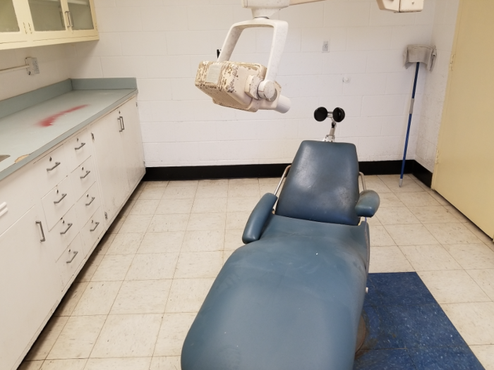 This dental chair is still in the infirmary where "Daredevil" was filmed.