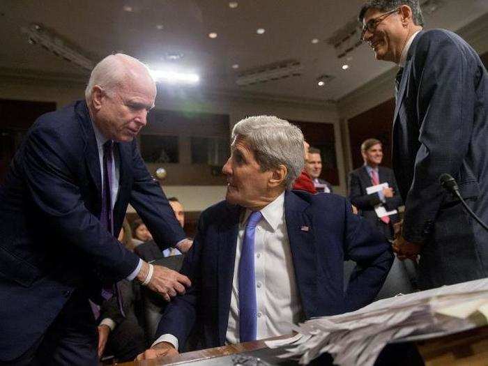 Senator John Kerry and Senator John McCain