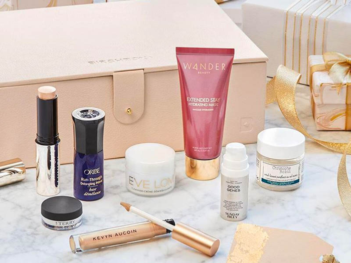 A range of luxury beauty products