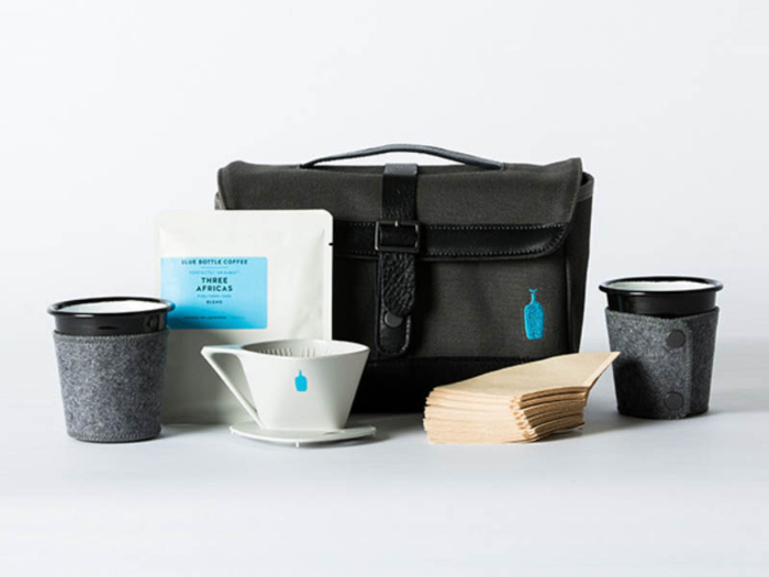 A coffee travel kit