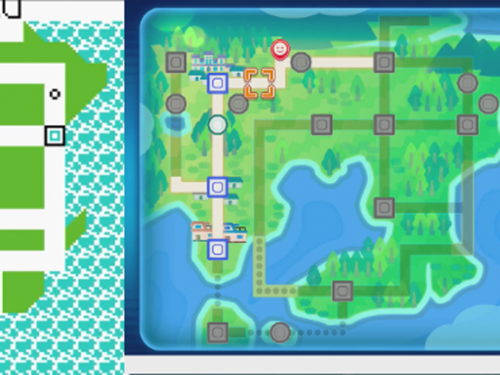 The map of Kanto has stayed the same, though "Let