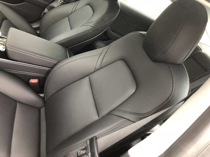 Tesla makes its own seats. The Model 3