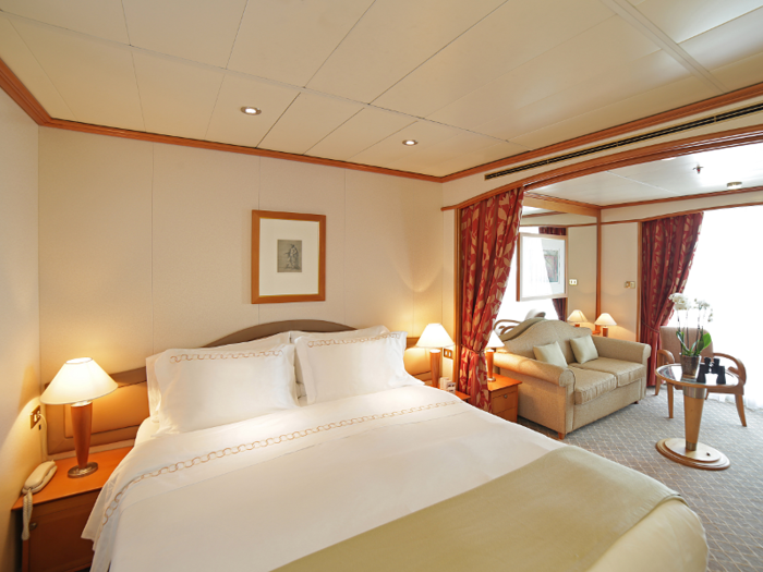 A suite onboard the ship starts at $62,000 per person. The ship