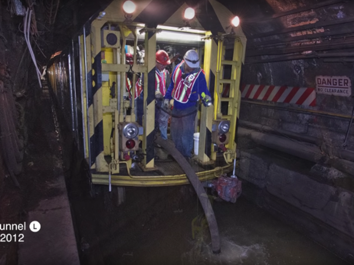 The shutdown is necessary to fix damage from Hurricane Sandy, which in 2012 devastated the Canarsie tubes with millions of gallons of saltwater.