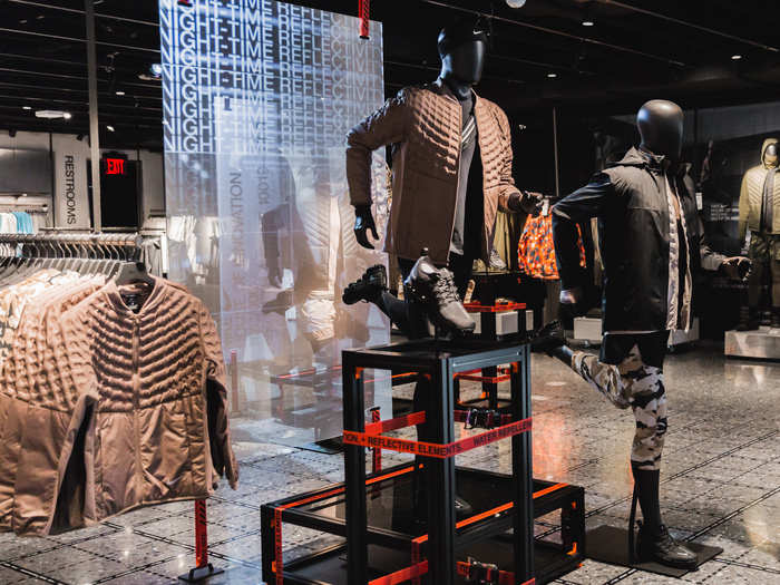 With winter fast-approaching, the apparel floors were stocked with outerwear.