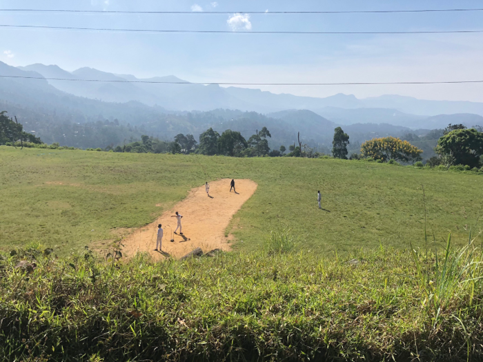 We also passed some local lads playing what must have been the most picturesque game of cricket ever played.