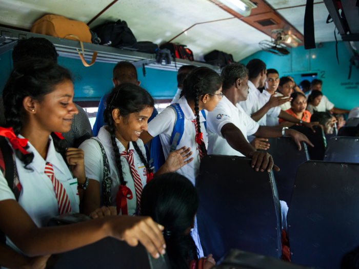 For the entire seven hours, the aisles remained crammed with standing passengers as locals got on and got off at the innumerable stops along the slow journey. If you needed the toilet, you would have to devote at least a few minutes to squeezing your way there and make sure there was someone guarding your seat in the meantime.