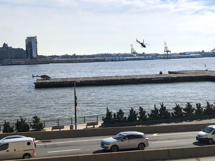 Back at the viewpoint, I got a nice view of the helicopters taking off from Pier 6.