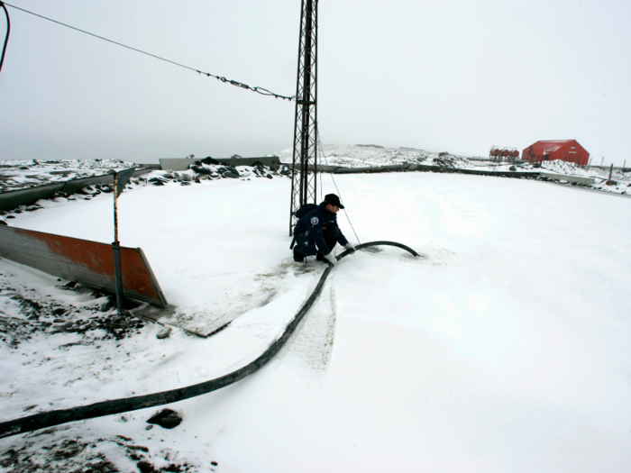 Scientists in Antarctica are careful about rationing their water. While about 90% of the world