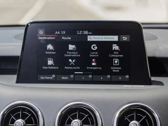 As with most modern infotainment systems, UVO adds a suite of apps.